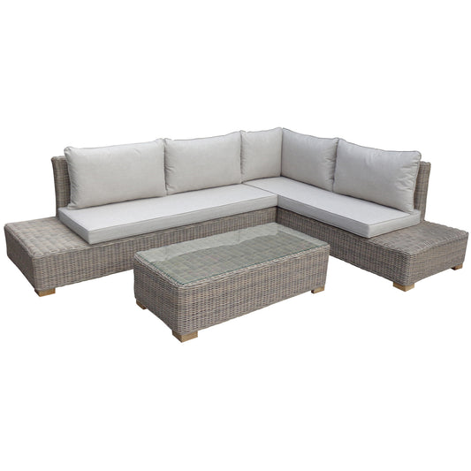 Capri Outdoor Large Corner And Coffee Table Set - image 2