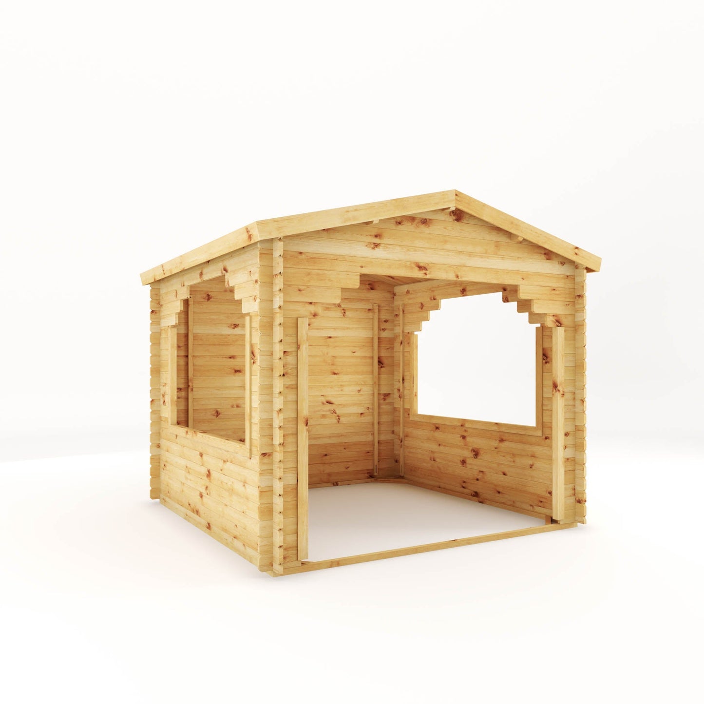 Mercia 3m x 3m Log Cabin Gazebo - 28mm - Mercia
