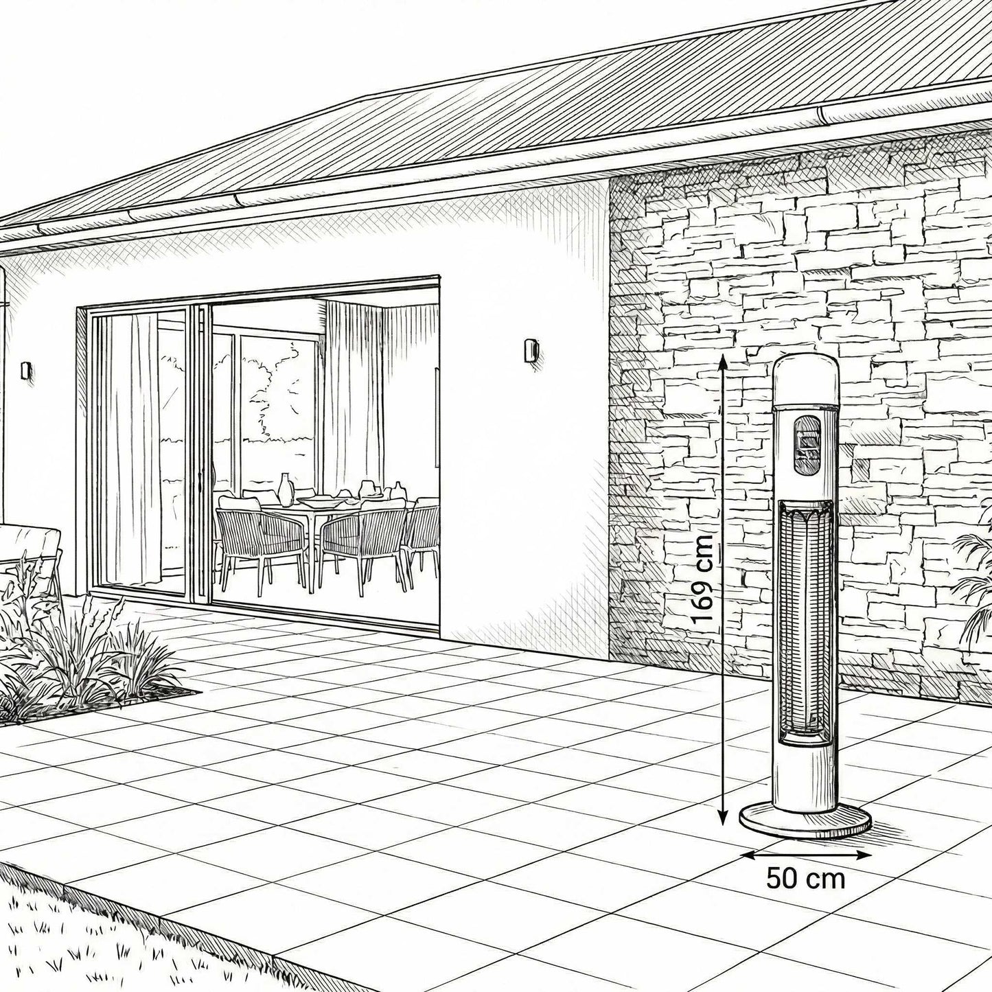 NOVA Diana Electric Freestanding Heater