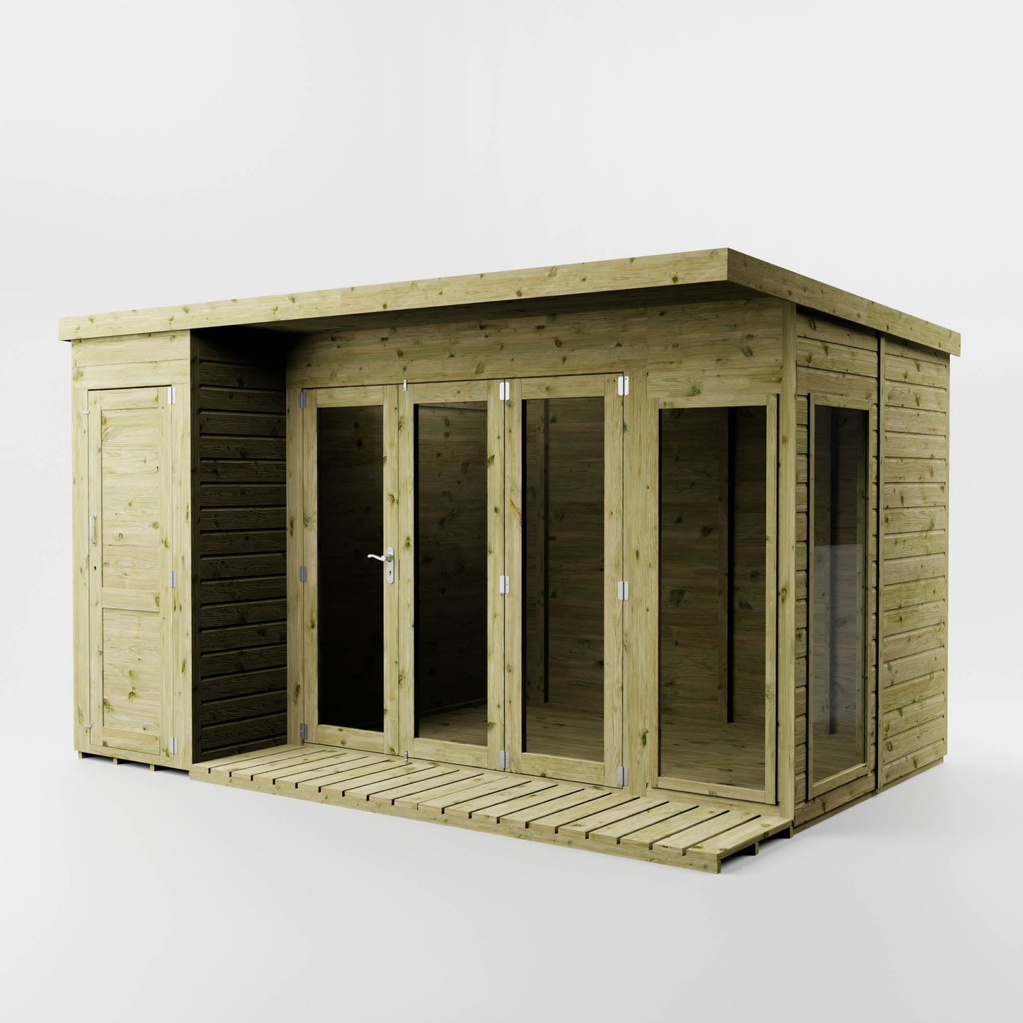 Mercia Contemporary Summerhouse with Side Shed - image 2