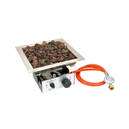 Burner Square 36x36cm – Built-In LPG Gas Burner for Fire Pit Tables