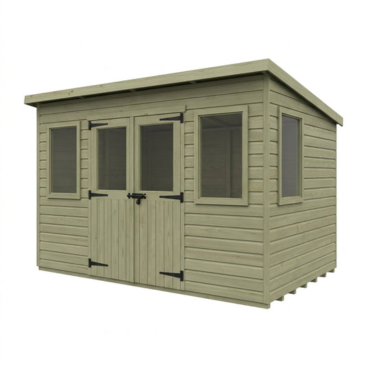 18 x 10 Pent Summer House - view 2