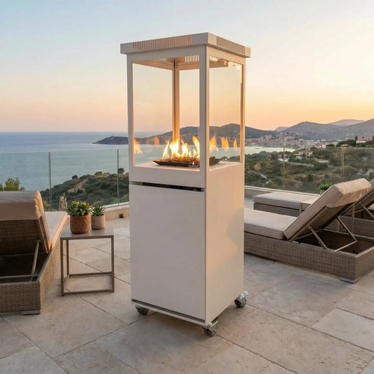 Marino Original - Matte White Patio Fire - Outdoor Gas Patio Heater - image 2