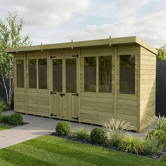 16 x 4 Pent Summer House - view 4
