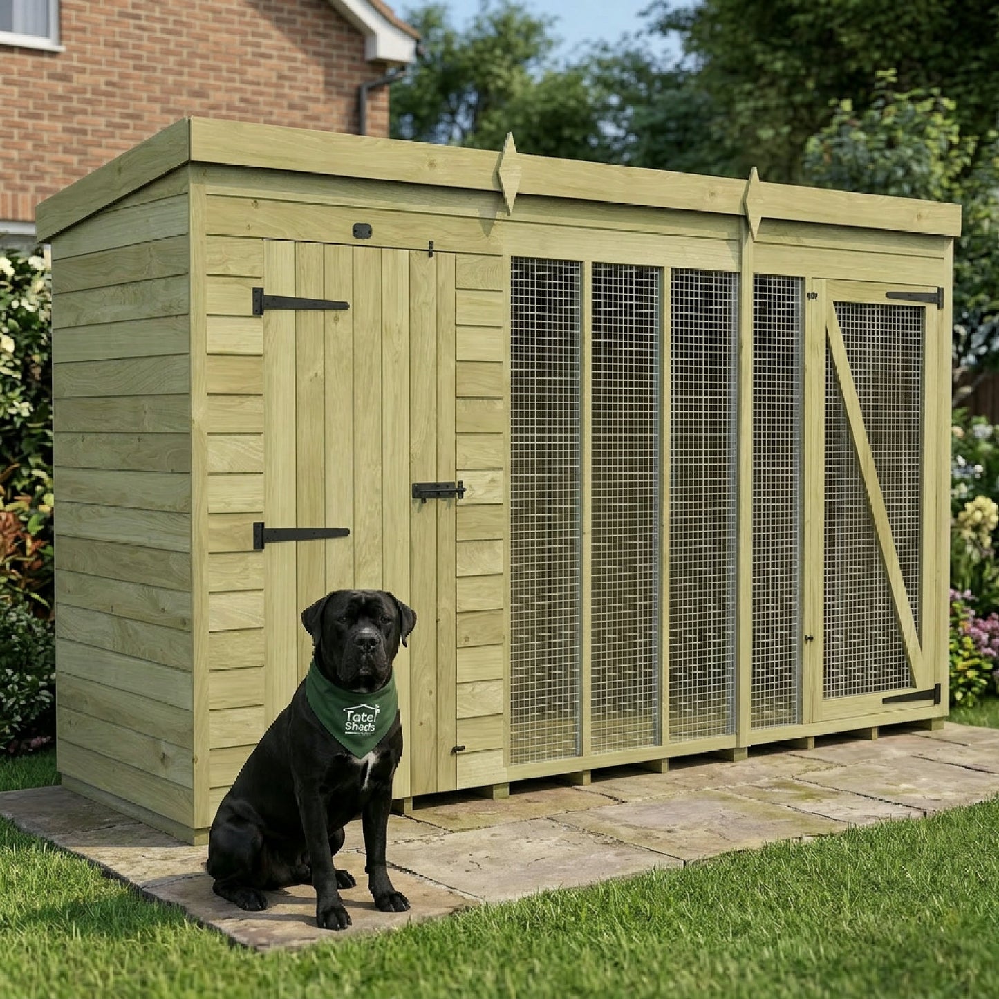 12 x 4 Dog Kennel And Run (Full Height) - view 6