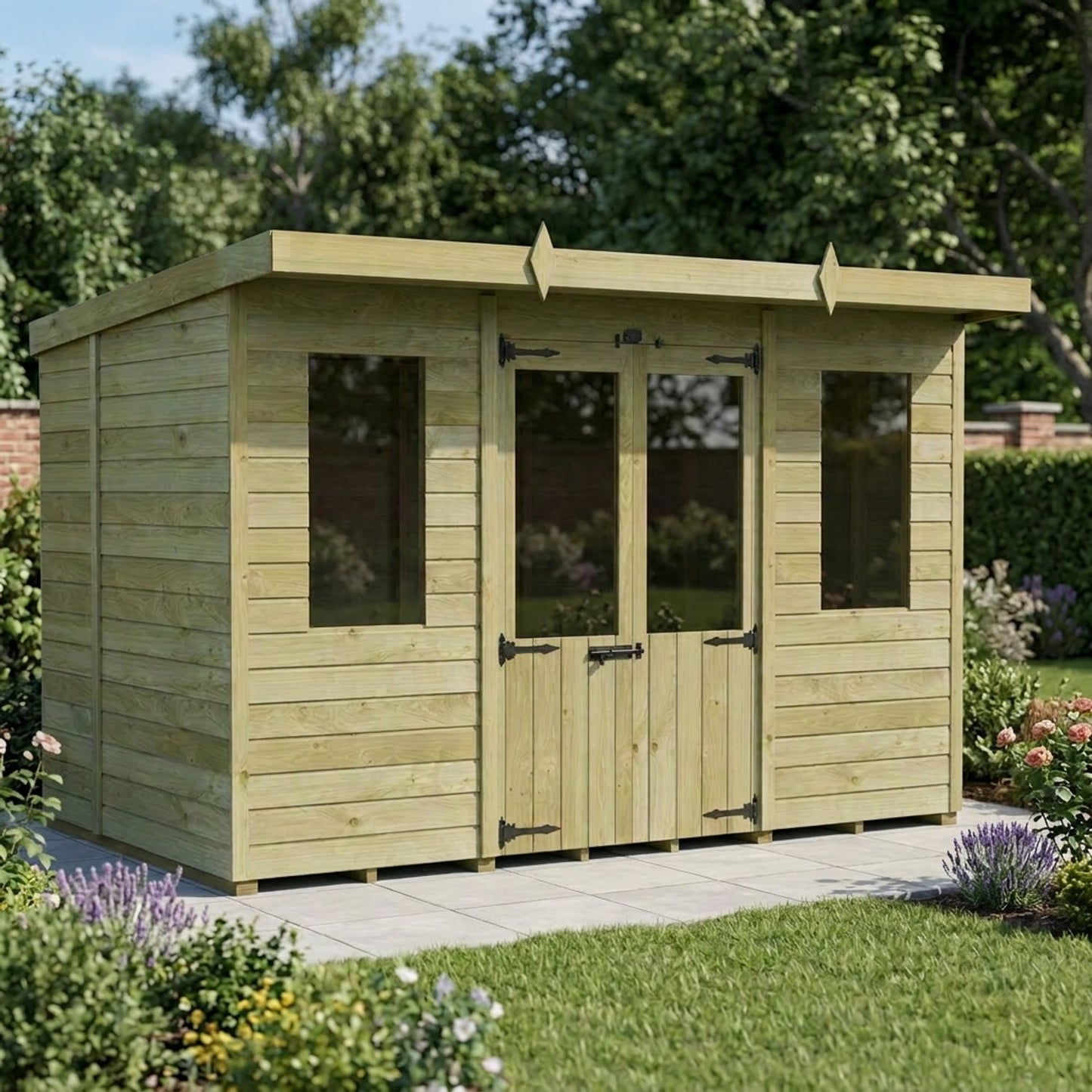 10 x 7 Pent Summer House - view 6