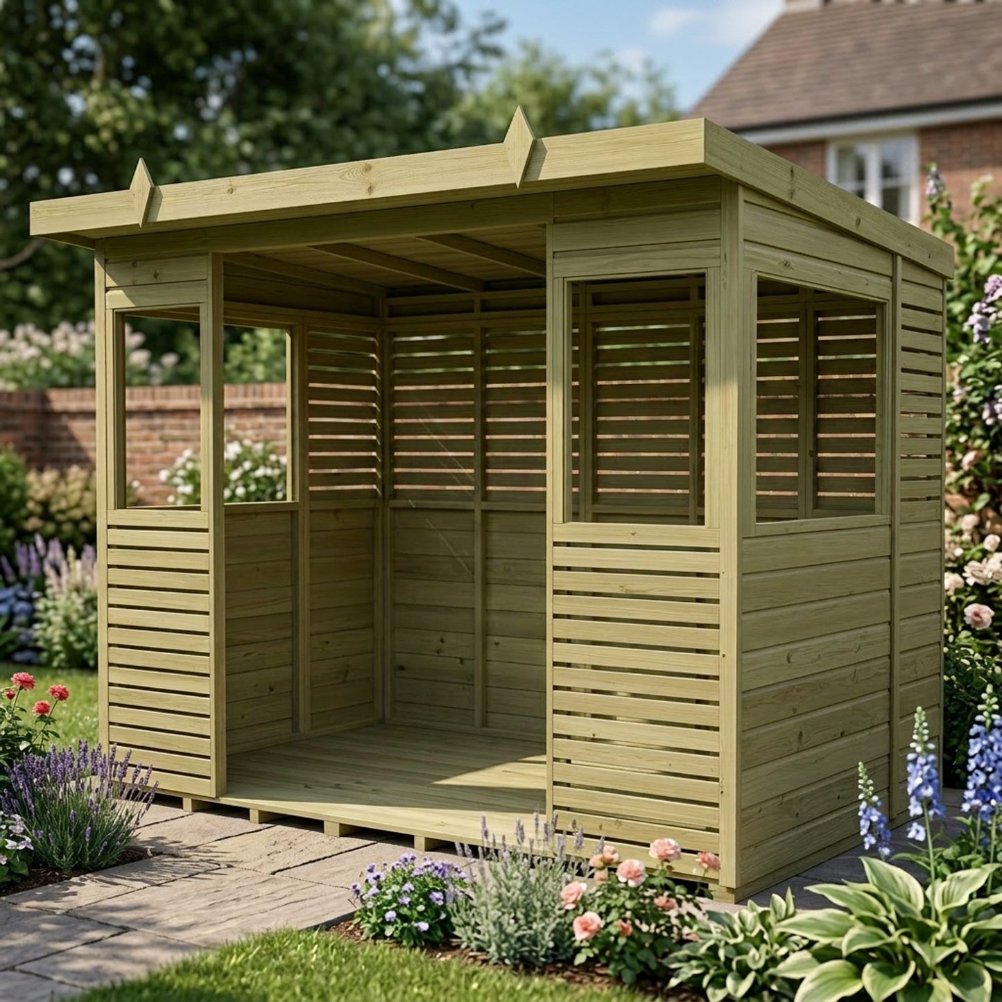 10 x 6 BBQ/Outdoor Kitchen Shelter - view 6