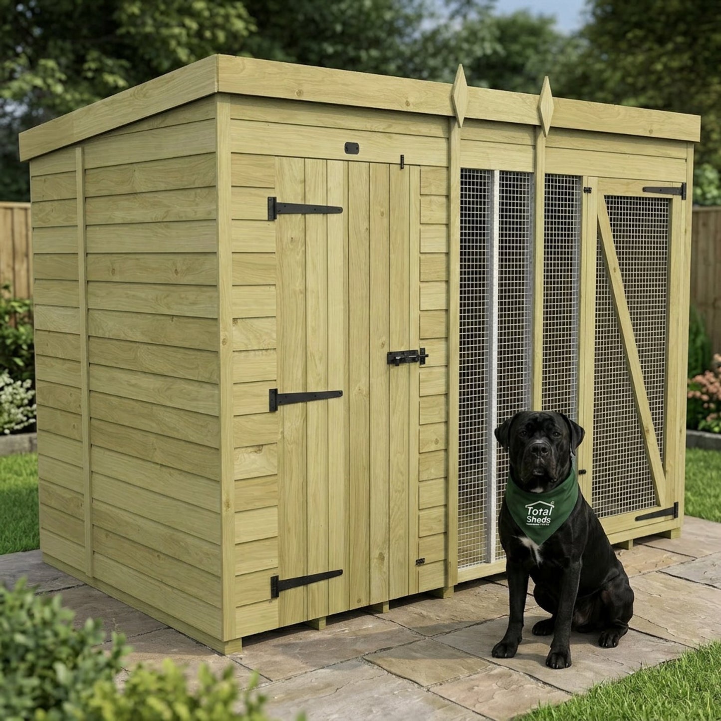 10 x 6 Dog Kennel And Run (Full Height) - view 7