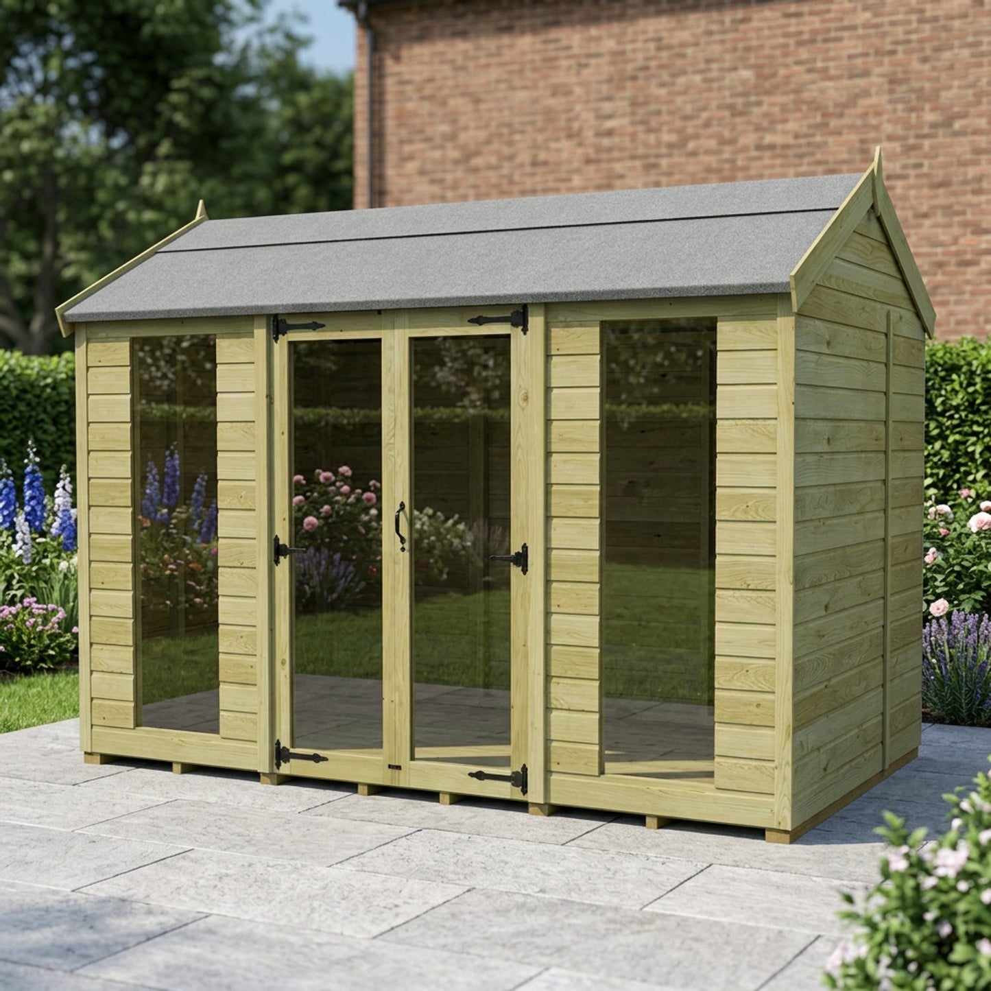 10 x 7 Apex Summer House (Full Height Window) - view 6