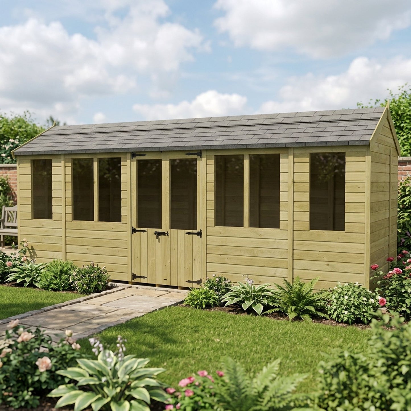 18 x 8 Apex Summer House - view 6