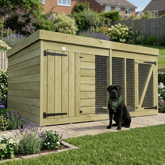 8 x 6 Dog Kennel And Run - view 3