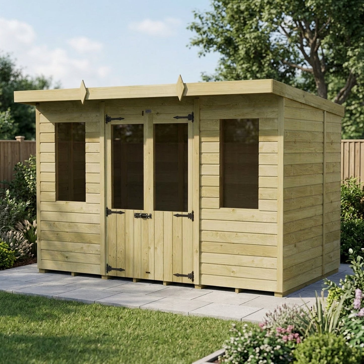 10 x 5 Pent Summer House - view 6