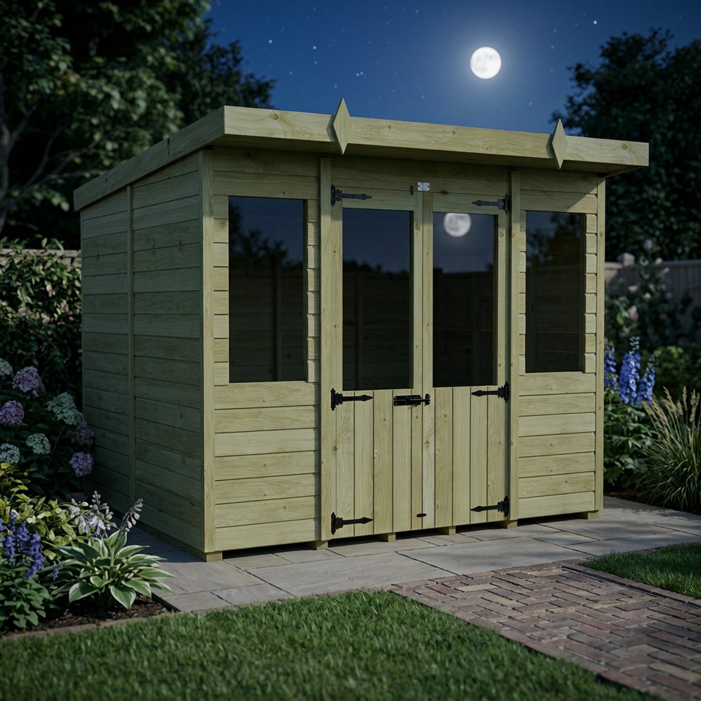 8 x 6 Pent Summer House - view 6