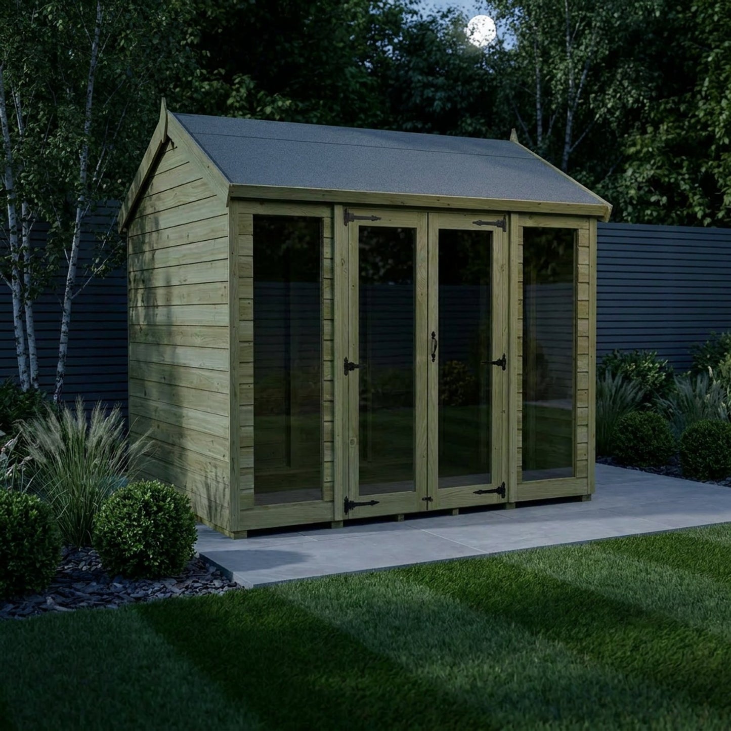 8 x 7 Apex Summer House (Full Height Window) - view 6