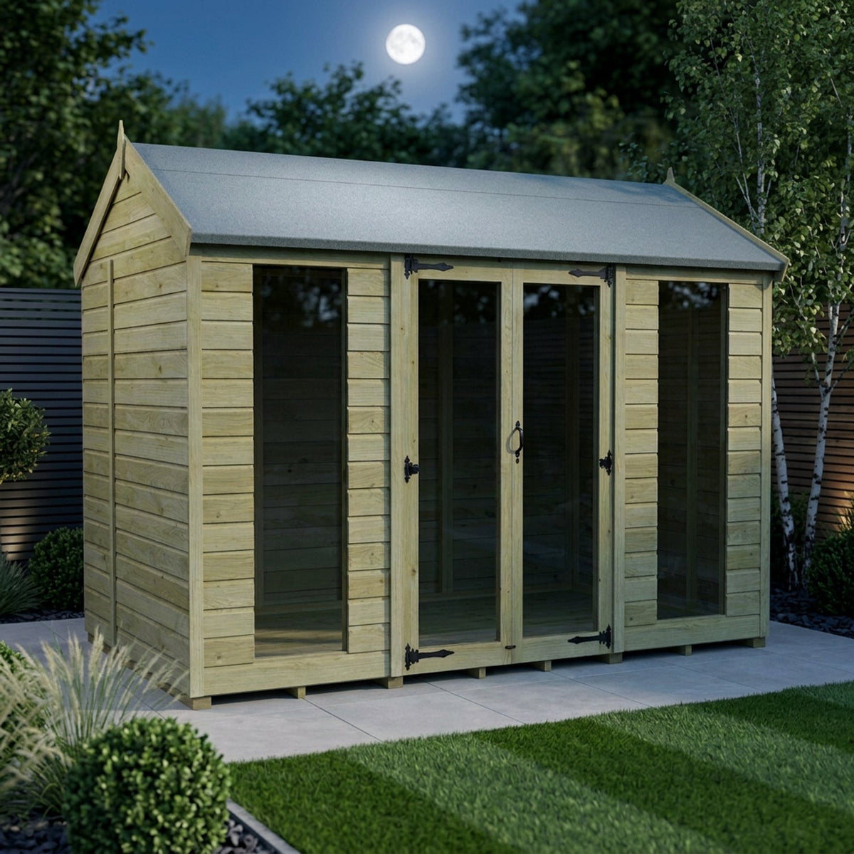 10 x 6 Apex Summer House (Full Height Window) - view 5