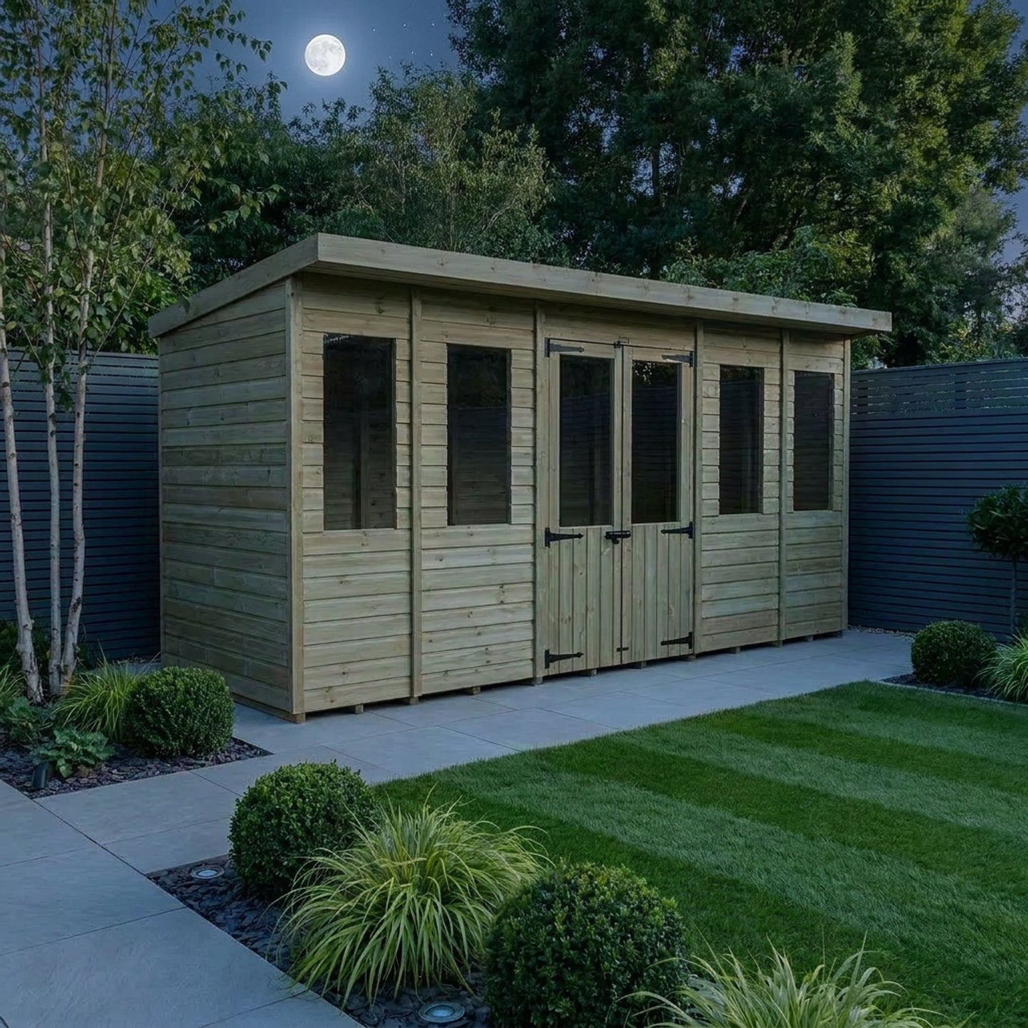 14 x 4 Pent Summer House - view 6