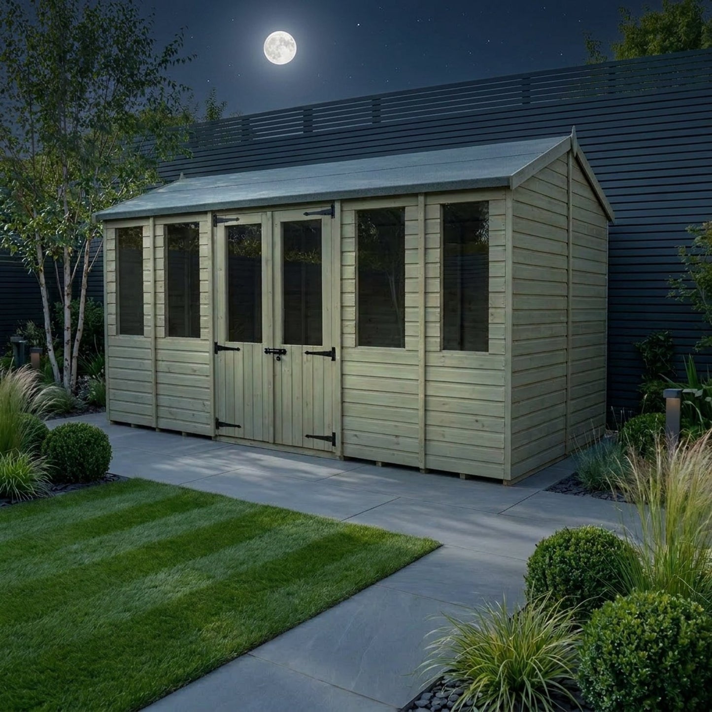14 x 4 Apex Summer House - view 6