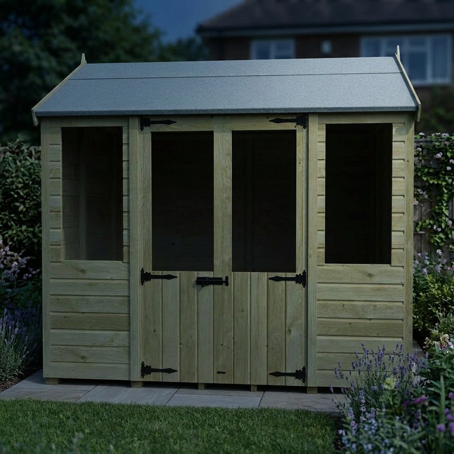 8 x 8 Apex Summer House - view 6