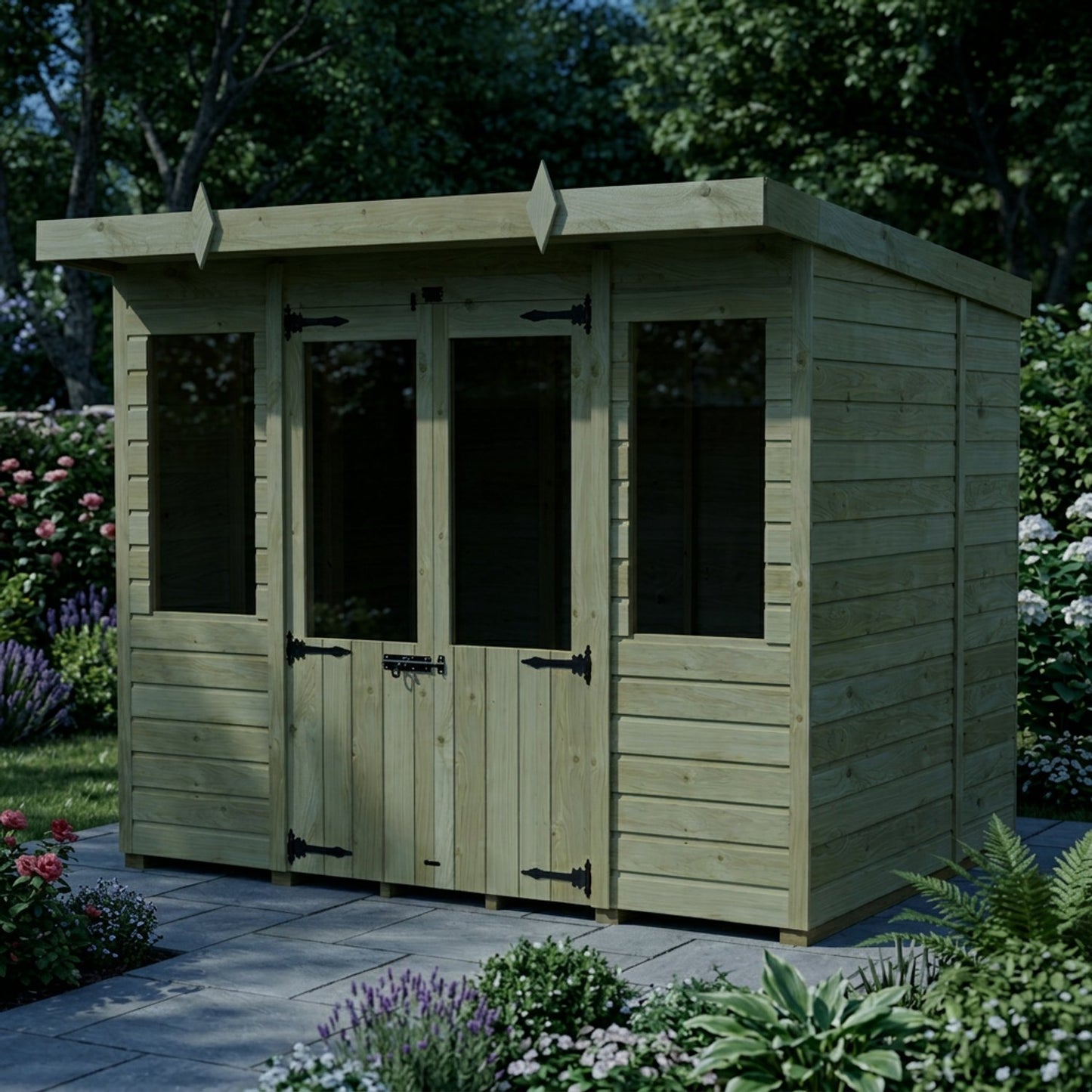 8 x 7 Pent Summer House - view 6