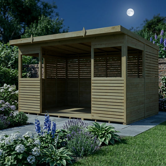 12 x 8 BBQ/Outdoor Kitchen Shelter - view 3