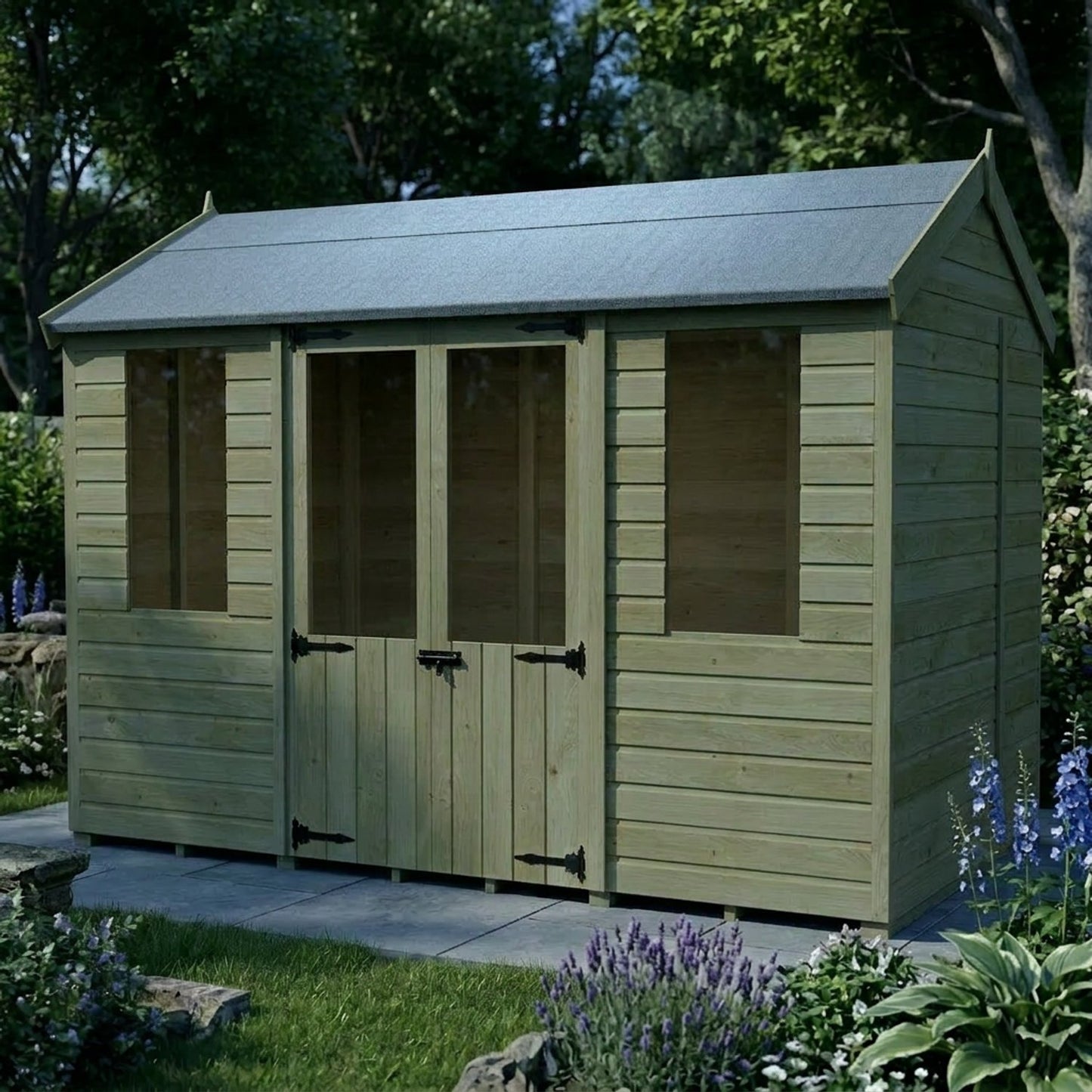 10 x 8 Apex Summer House - view 6