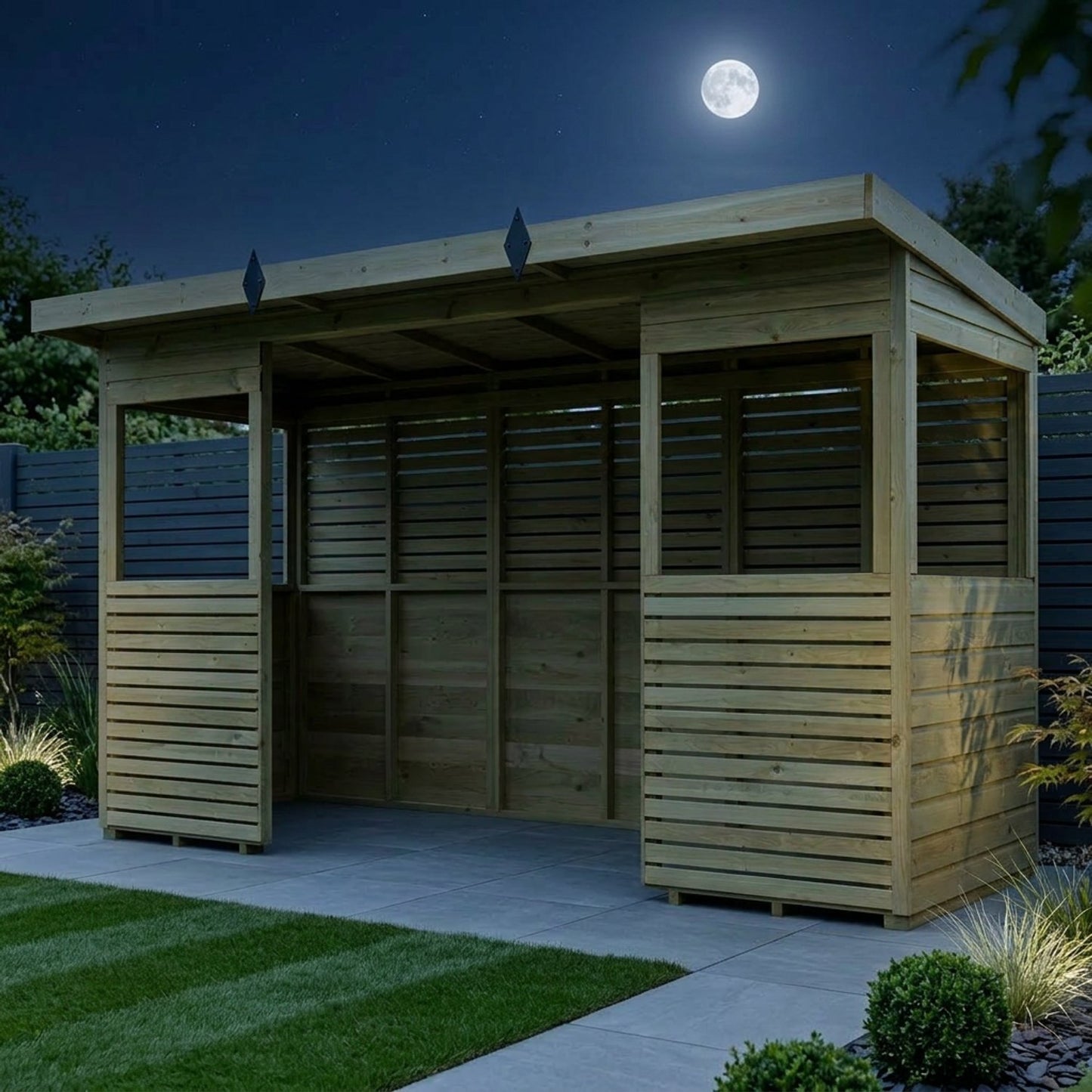 12 x 4 BBQ/Outdoor Kitchen Shelter - view 6
