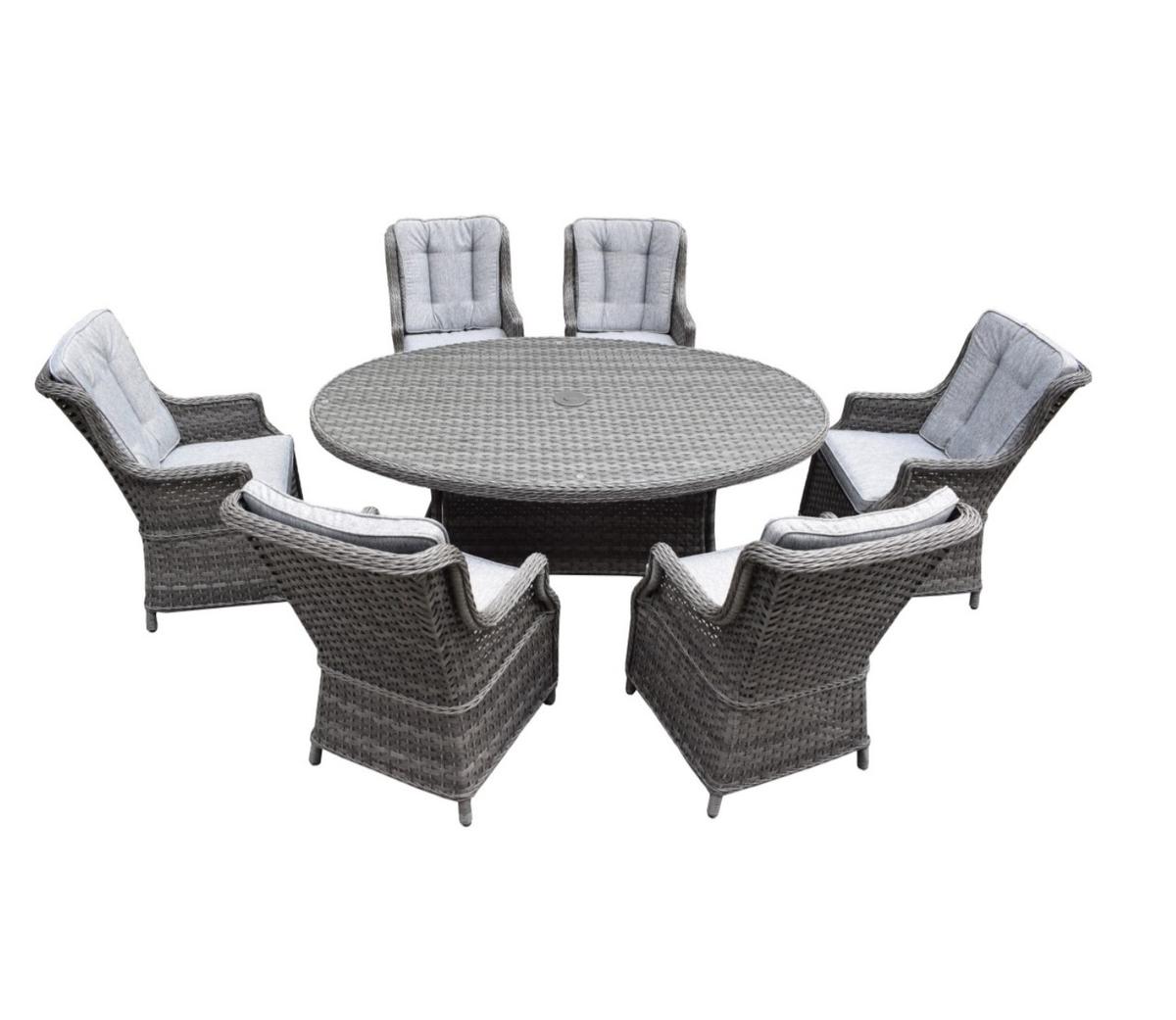 Palazzo Addington 6 Seater Oval Dining Set