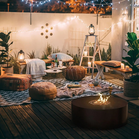 Galio Fire Pit Black Automatic - Outdoor Gas Patio Heater - image 2