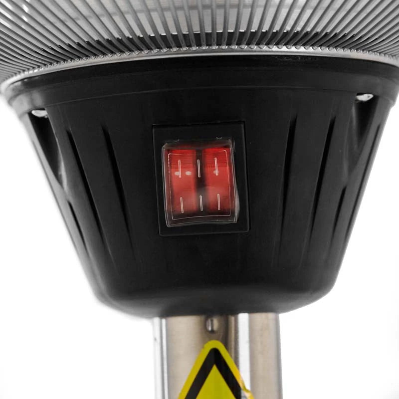Heater Standing Telescope 900-1200-2100 W Silver - Freestanding Electric Patio Heater - image 7