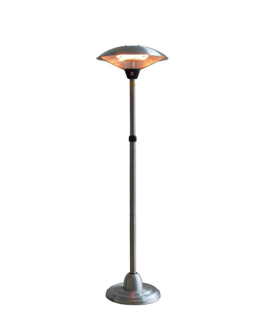 Heater Standing Telescope 900-1200-2100 W Silver - Freestanding Electric Patio Heater - image 2