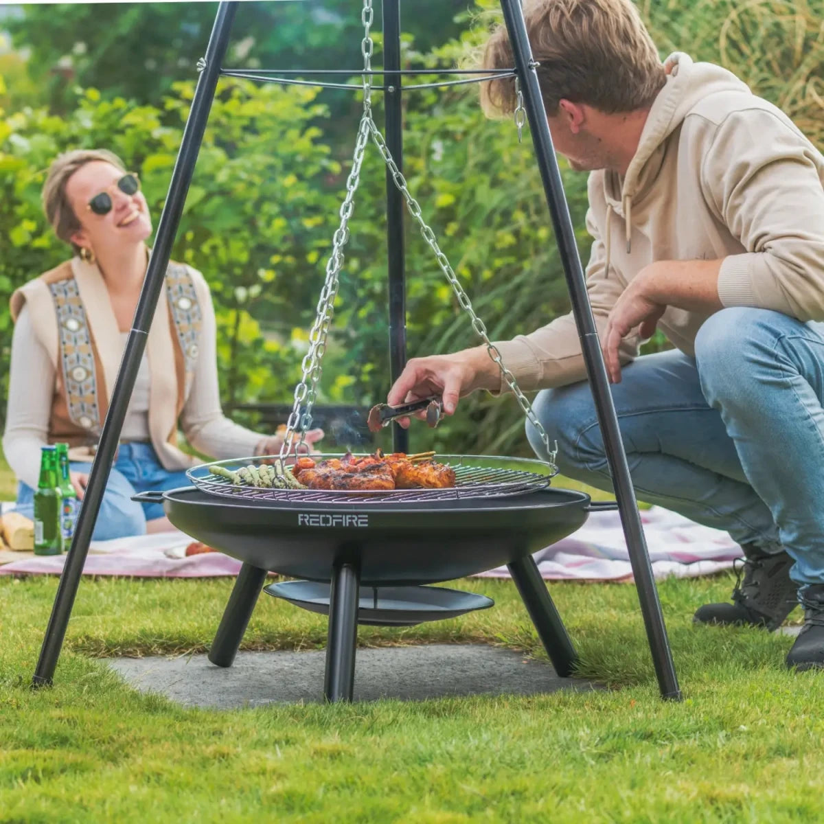 Tripod with Fire Bowl - Ø59 - Outdoor Fire Pit - image 8