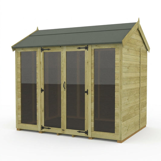 8 x 6 Apex Summer House (Full Height Window) - view 4