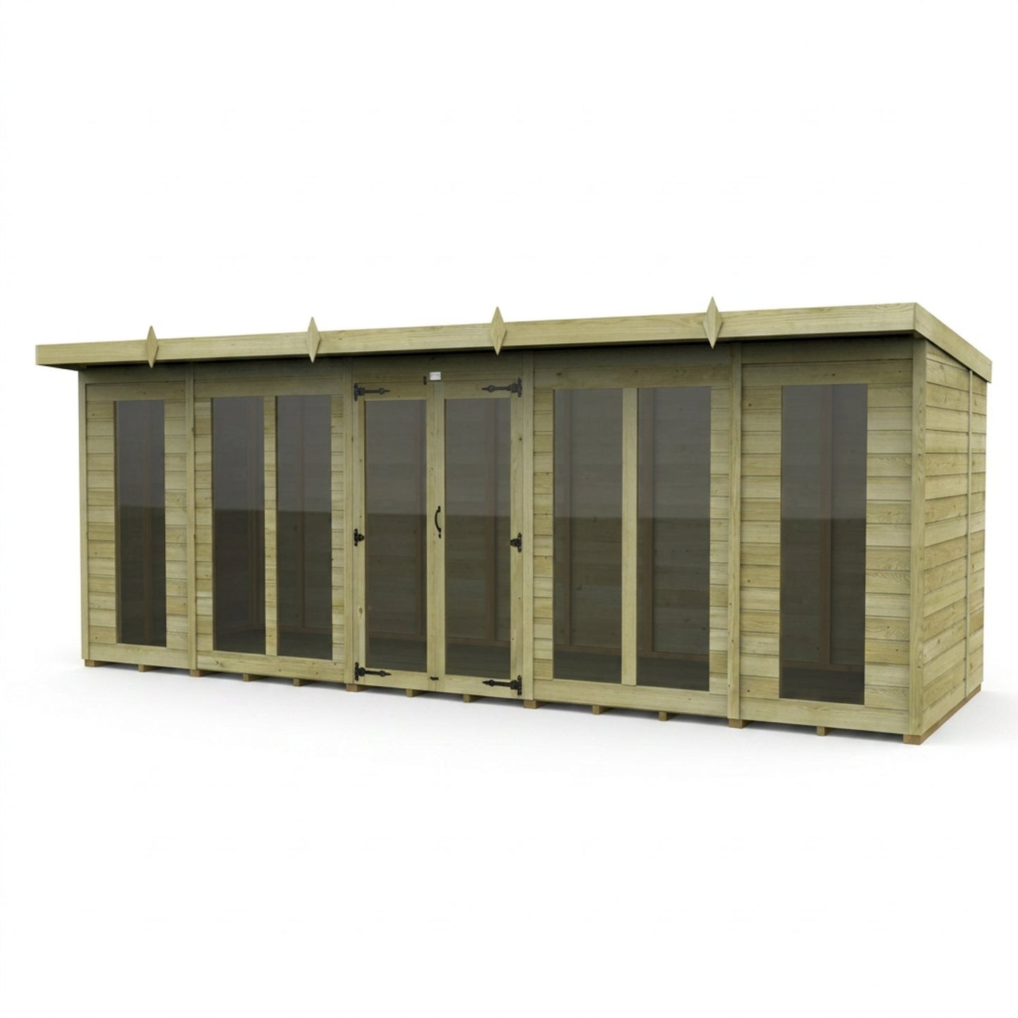 18 x 5 Pent Summer House (Full Height Window) - view 6
