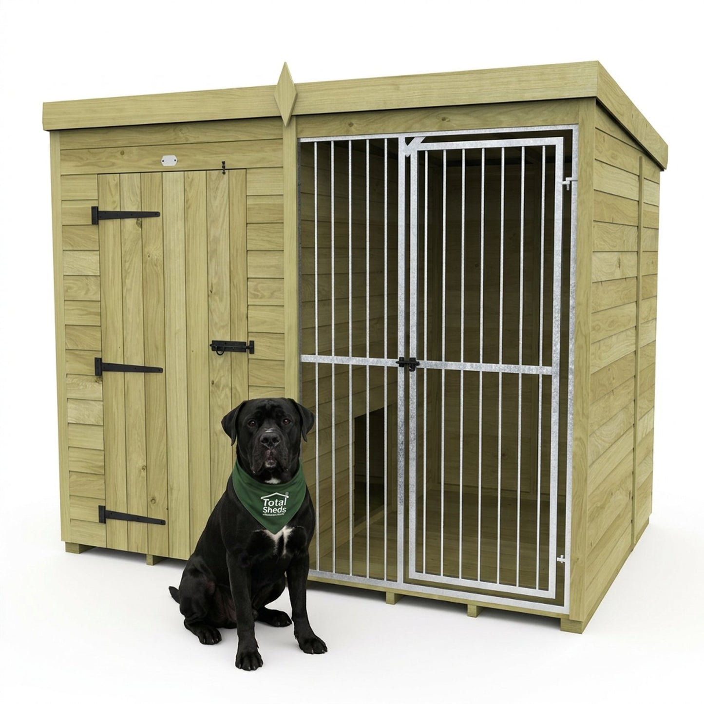 8 x 6 Dog Kennel And Run (Full Height With Bars) - view 4