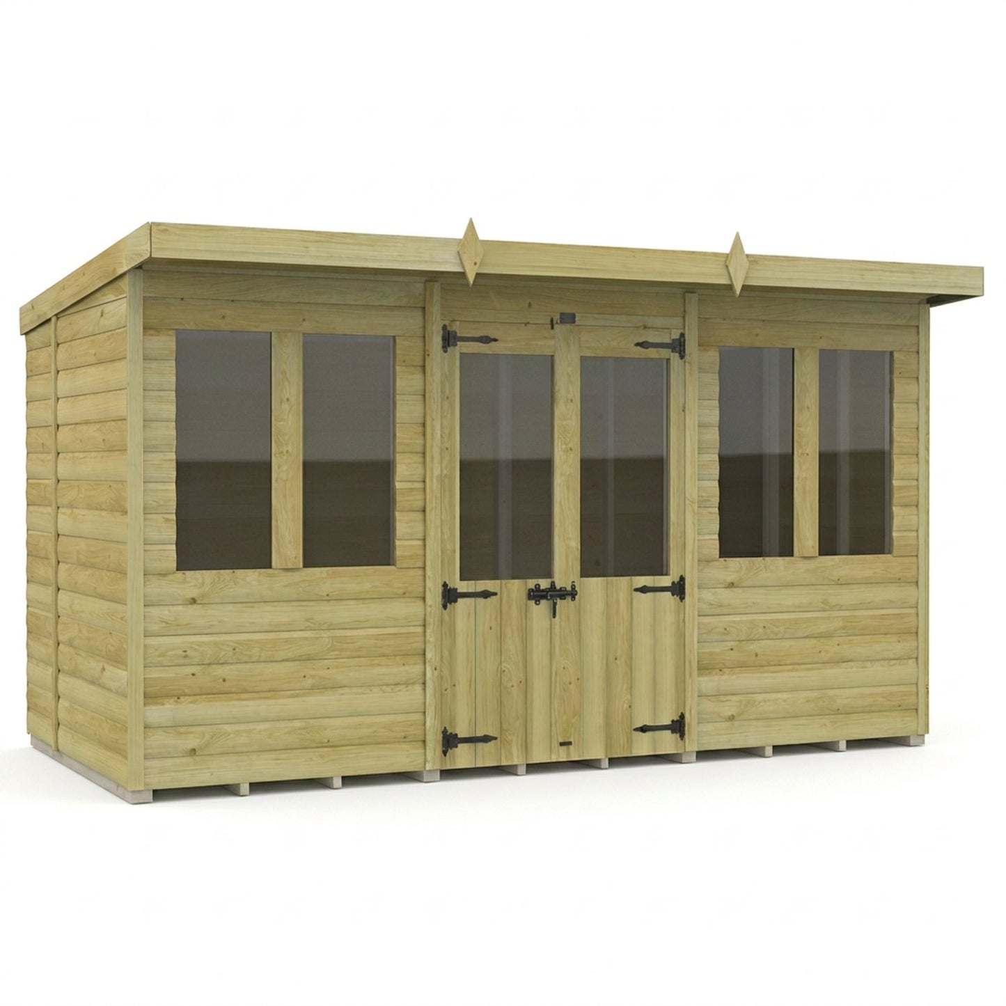 12 x 6 Pent Summer House - view 6