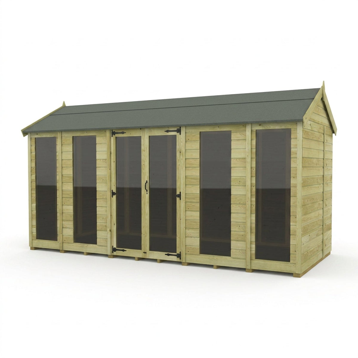 14 x 5 Apex Summer House (Full Height Window) - view 4