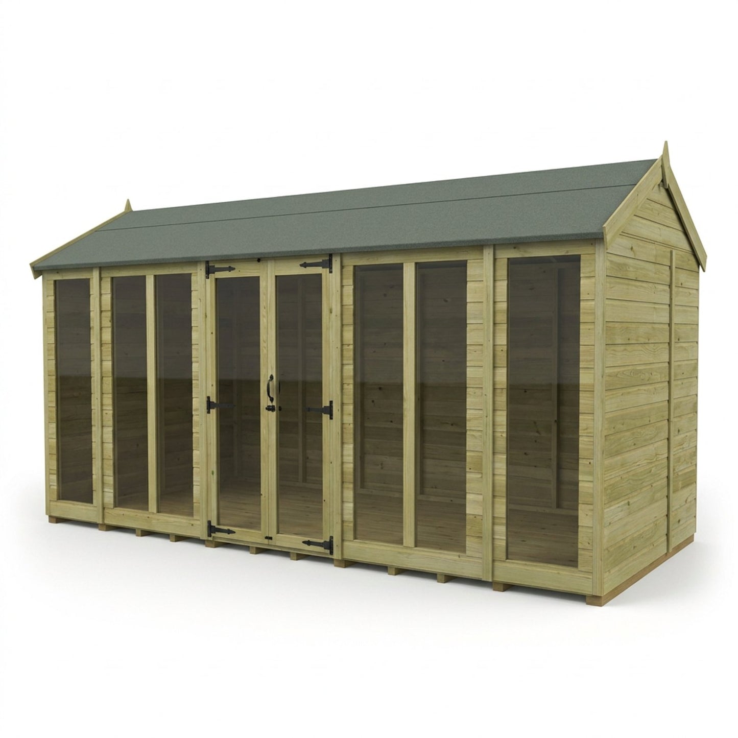 16 x 5 Apex Summer House (Full Height Window) - view 6