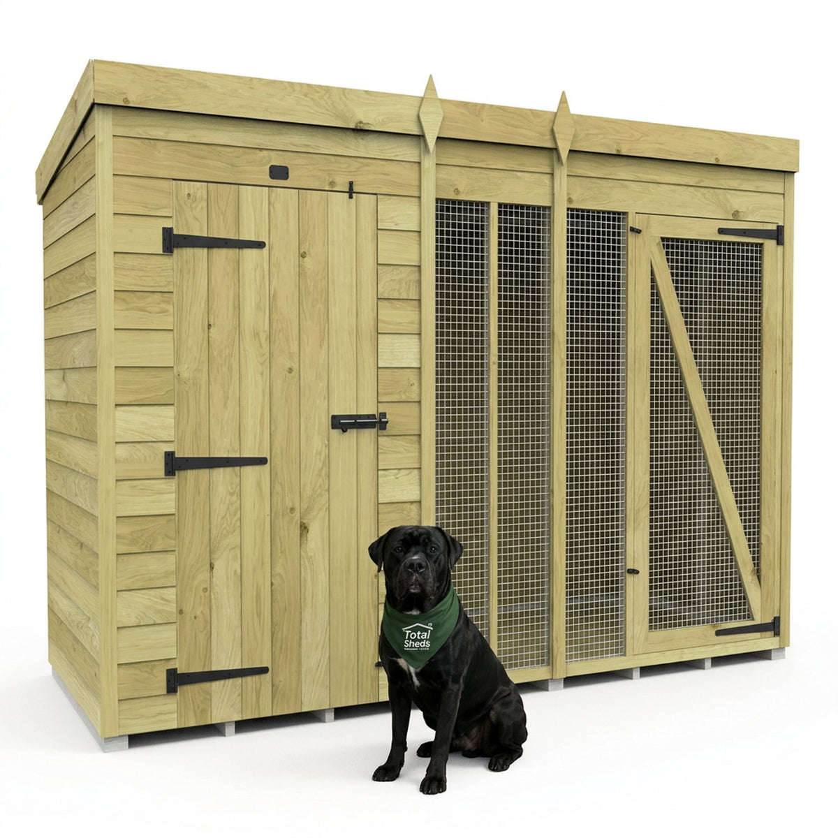 10 x 4 Dog Kennel And Run (Full Height) - view 3