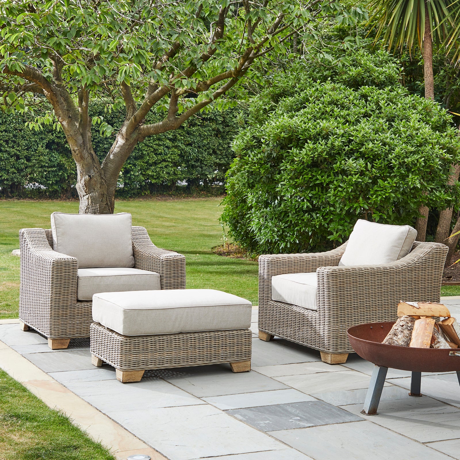 Capri Outdoor Foot Stool - image 3