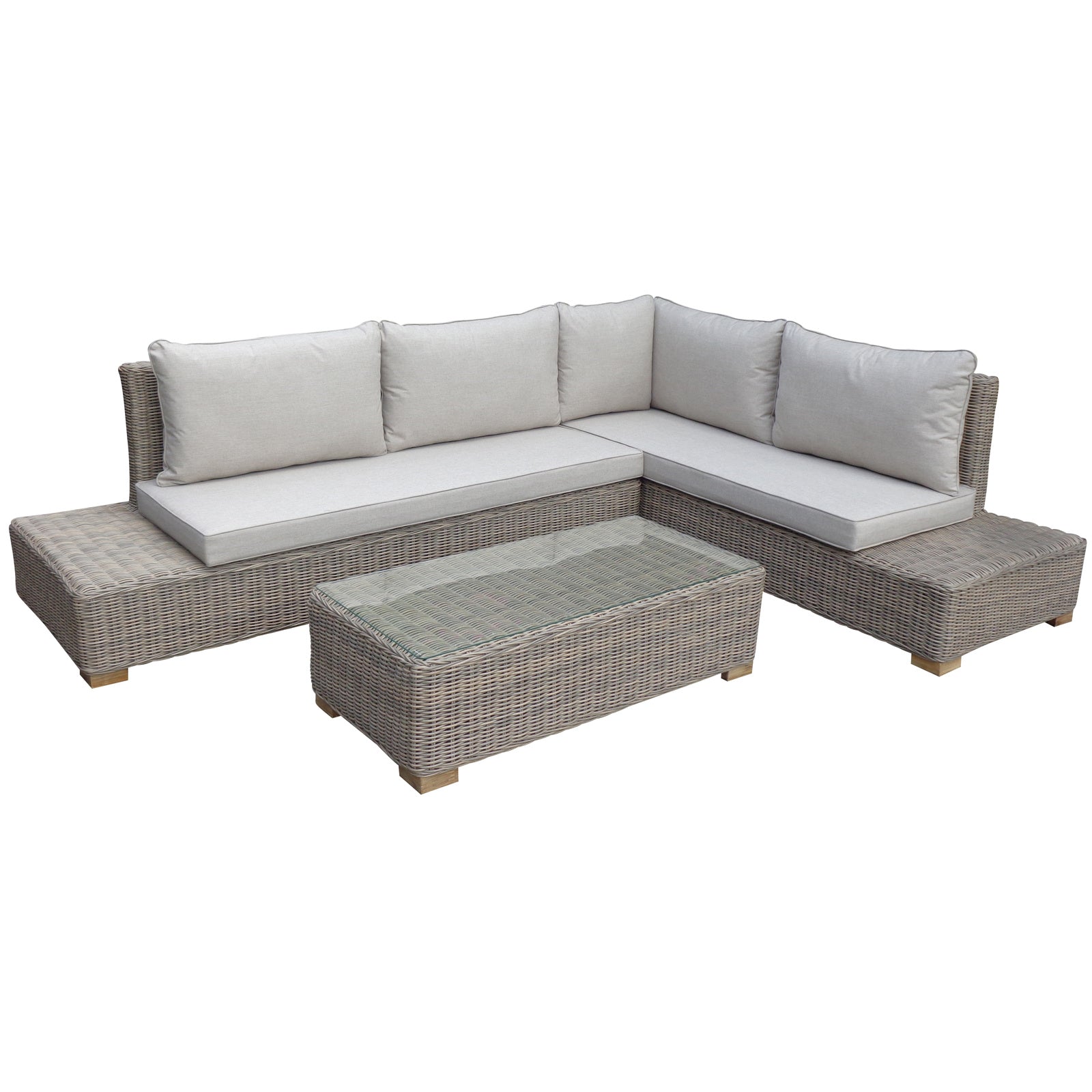 Capri Outdoor Large Corner And Coffee Table Set - image 2