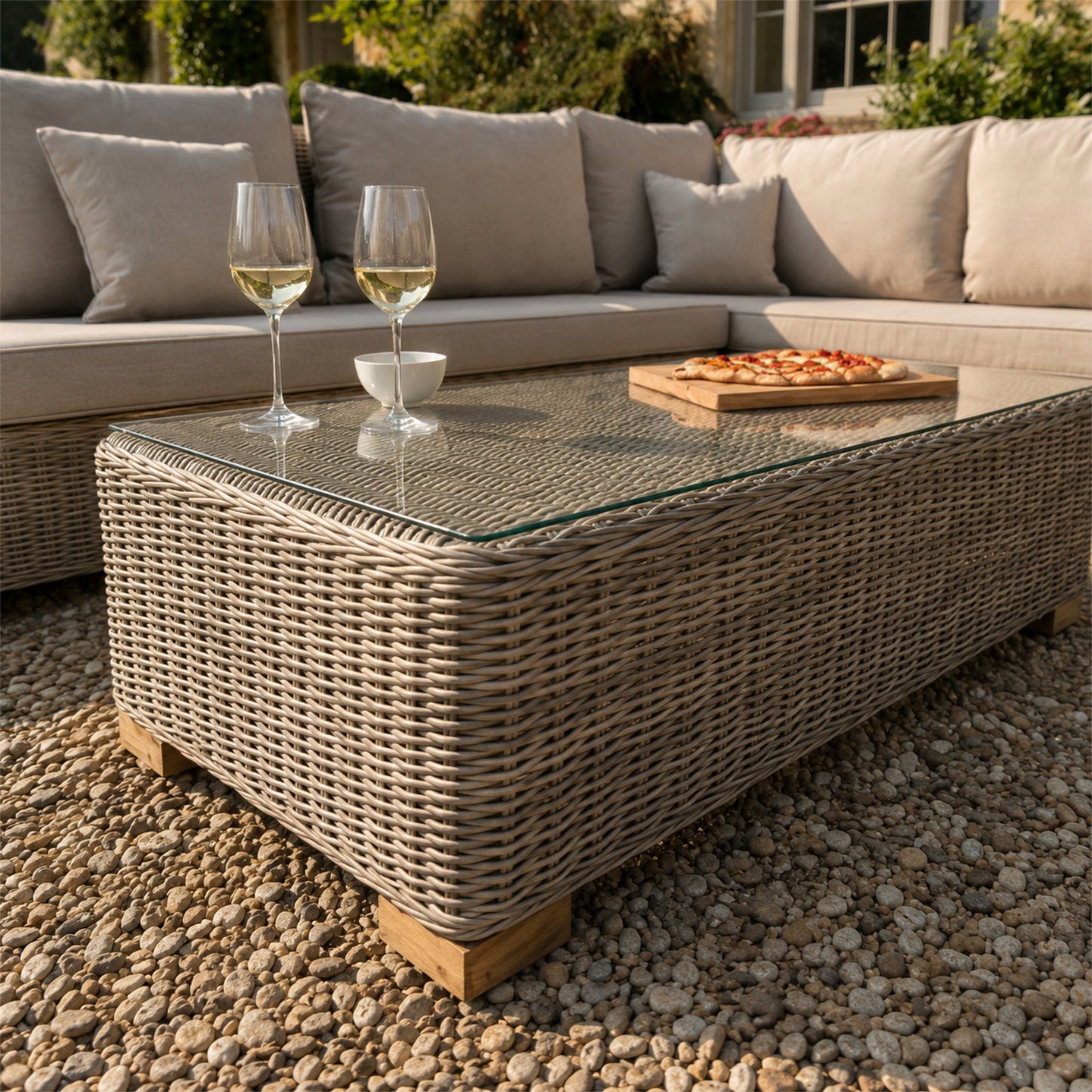 Capri Outdoor Large Corner And Coffee Table Set - image 3