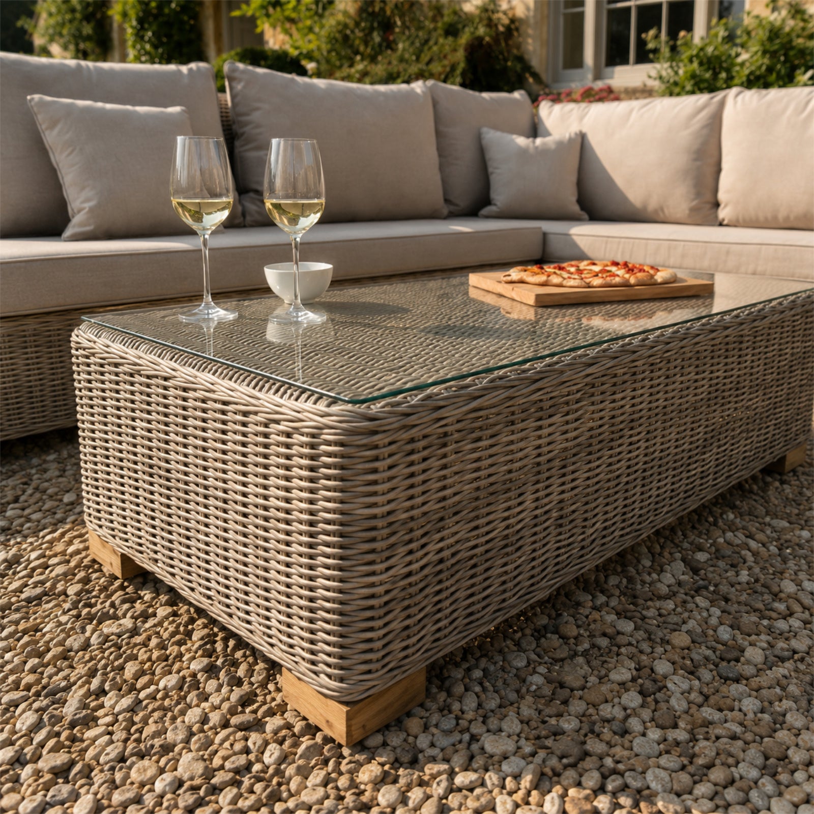 Capri Outdoor Large Corner And Coffee Table Set - image 3