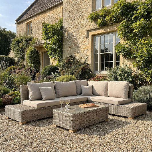 Capri Outdoor Large Corner And Coffee Table Set - main image