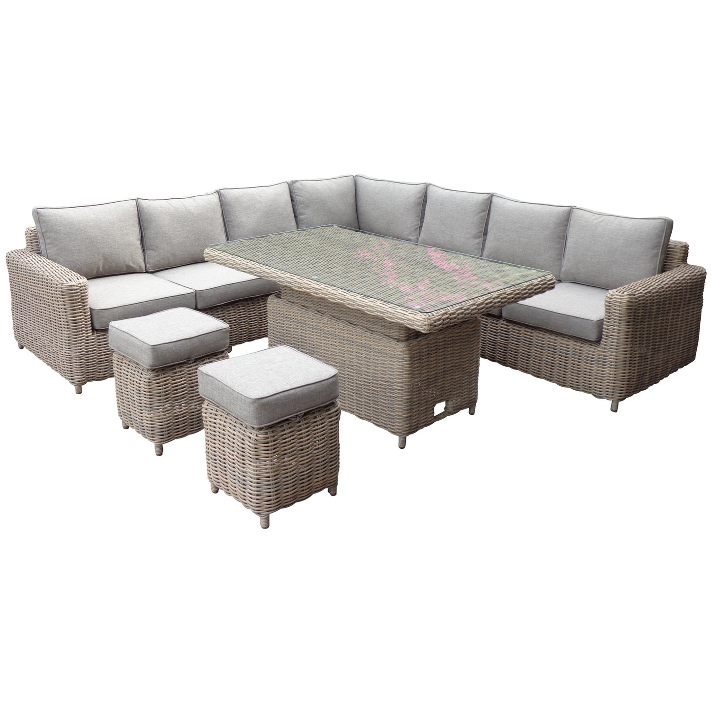 Amalfi Outdoor Large Corner Set With Riser Table + 2 Stools - image 2
