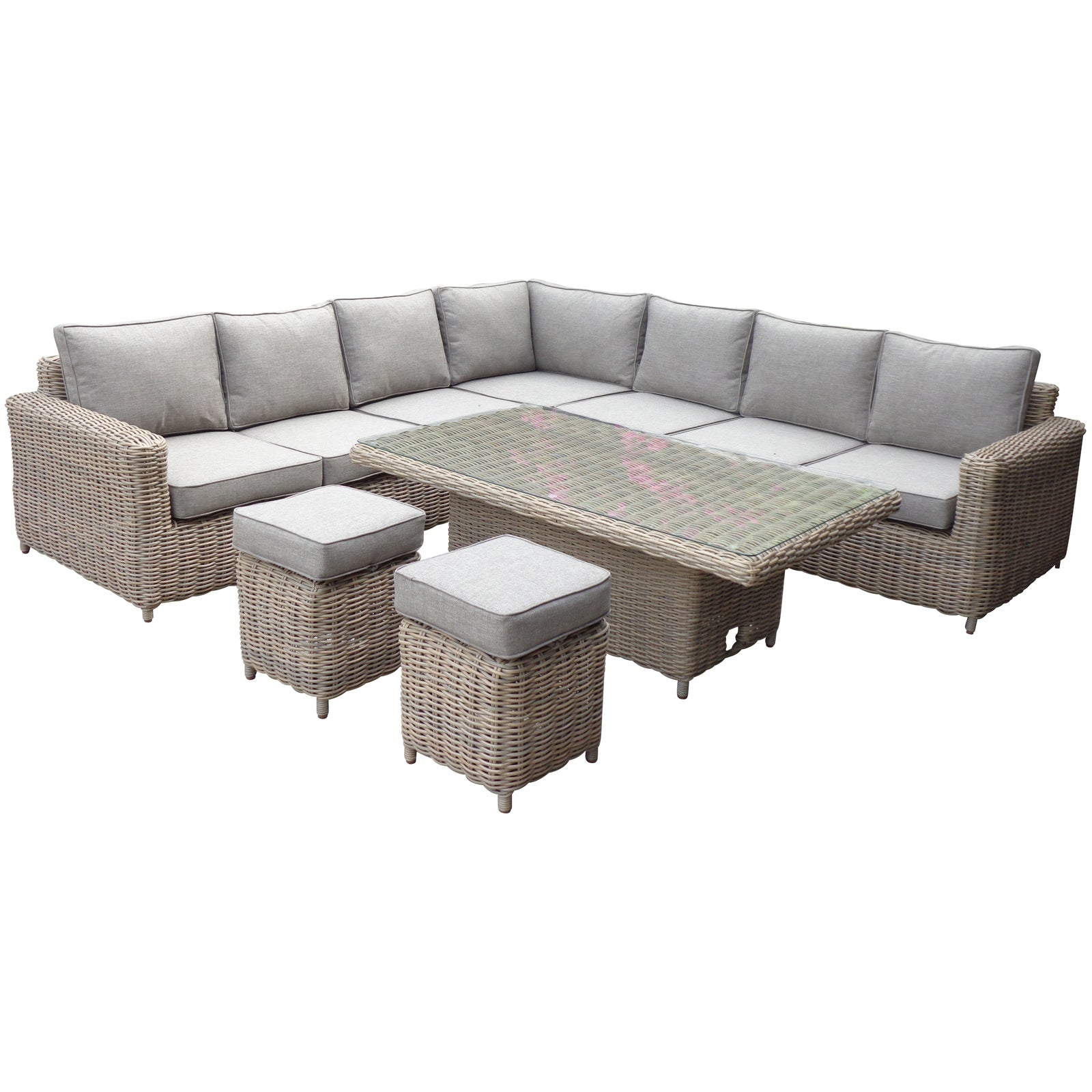 Amalfi Outdoor Large Corner Set With Riser Table + 2 Stools - image 3