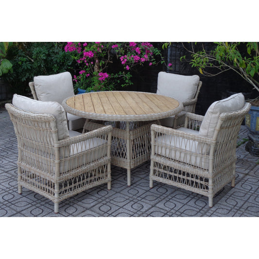 Provence Outdoor 4 Seater Round Dining Set - main image