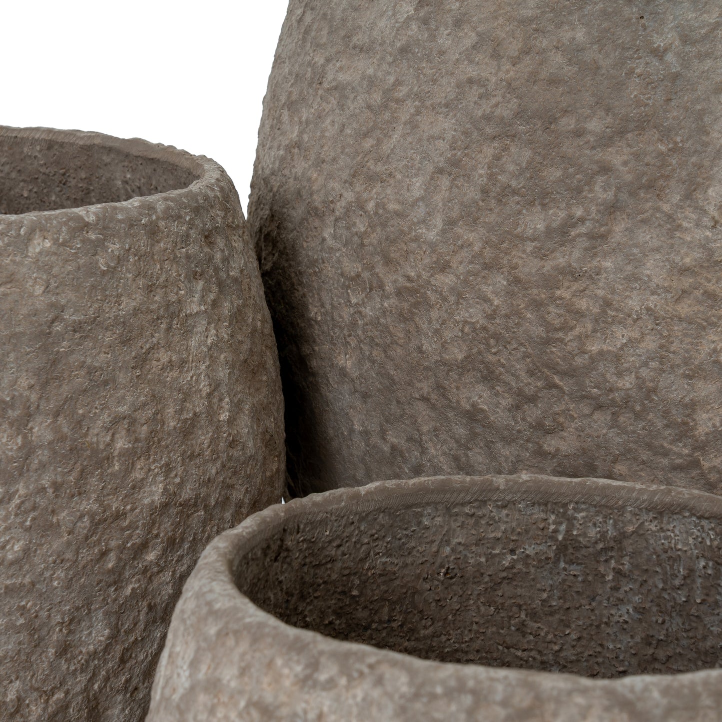 Outdoor Umber Pot Belly Set Of 3 Planters - image 2