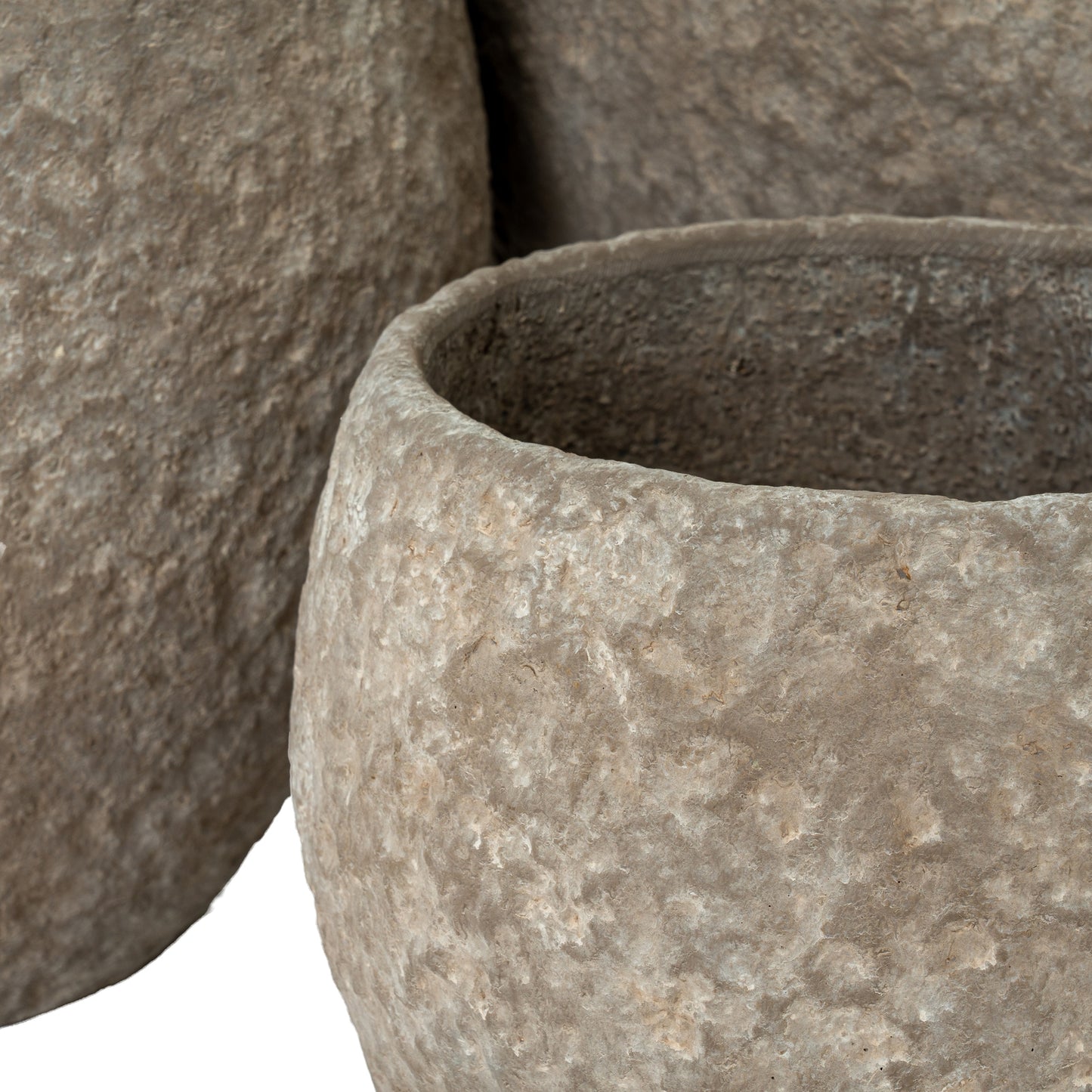 Outdoor Umber Pot Belly Set Of 3 Planters - image 3
