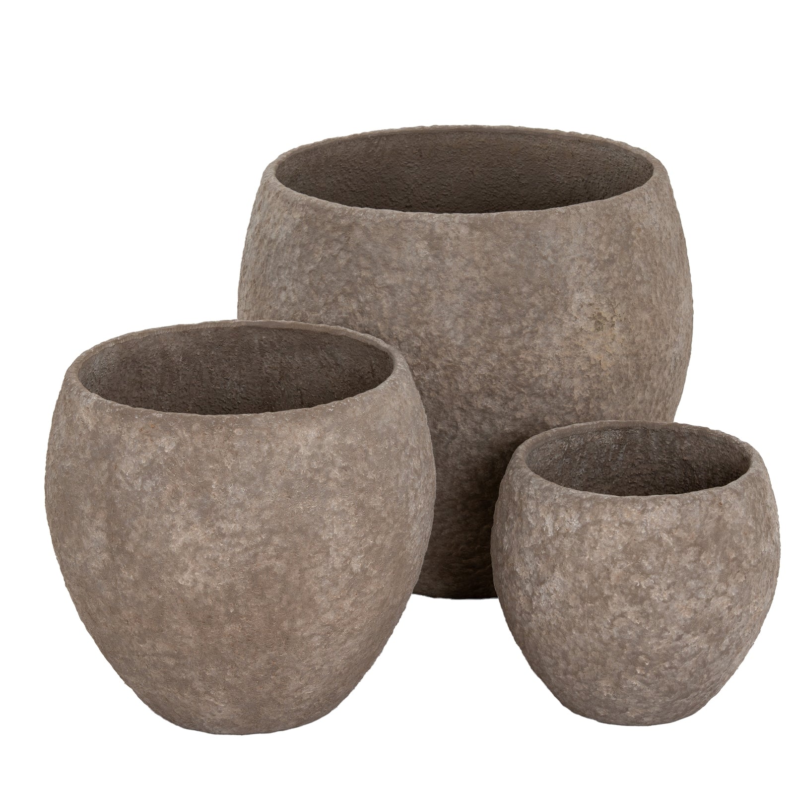 OutdoorUmberPotBellySetOf3Planters