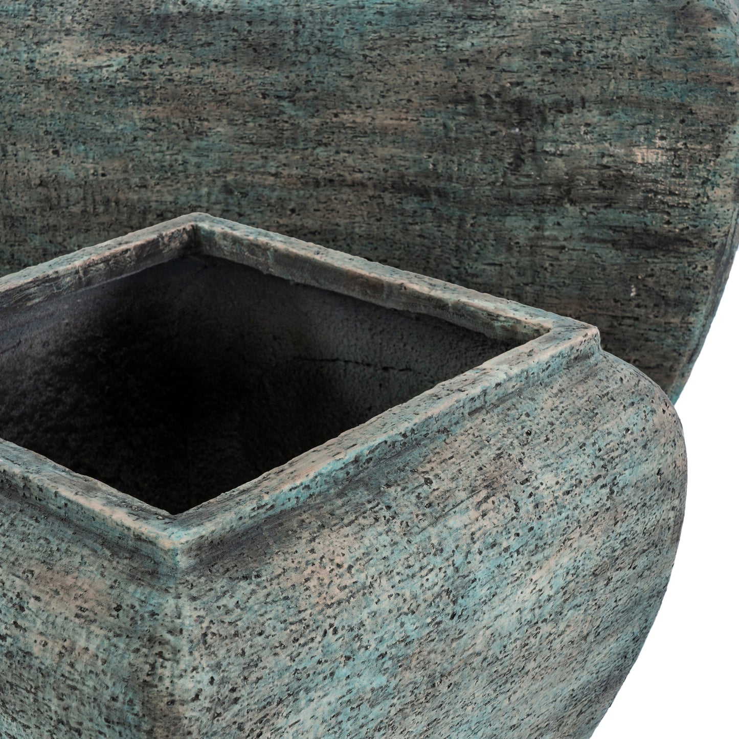 Outdoor Verdan Square Drum Set Of 2 Planters - image 3